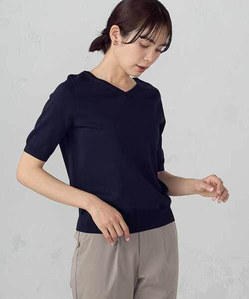 antimiニット COMME CA ISM（コムサイズム） uvカット サマーニット ニット セーター