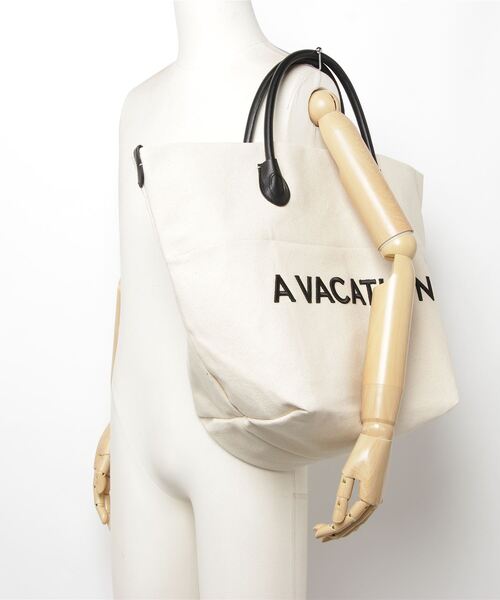 「A VACATION」 トートバッグ FREE オフホワイト レディース_画像3