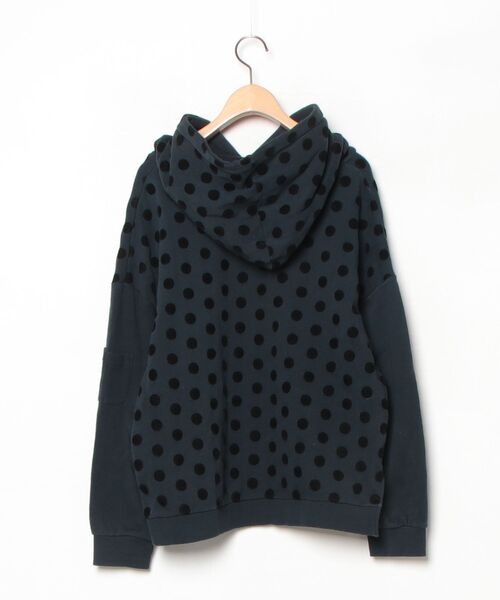 「FRAPBOIS half」 ドット柄プルオーバーパーカー 1 ネイビー レディース_画像2