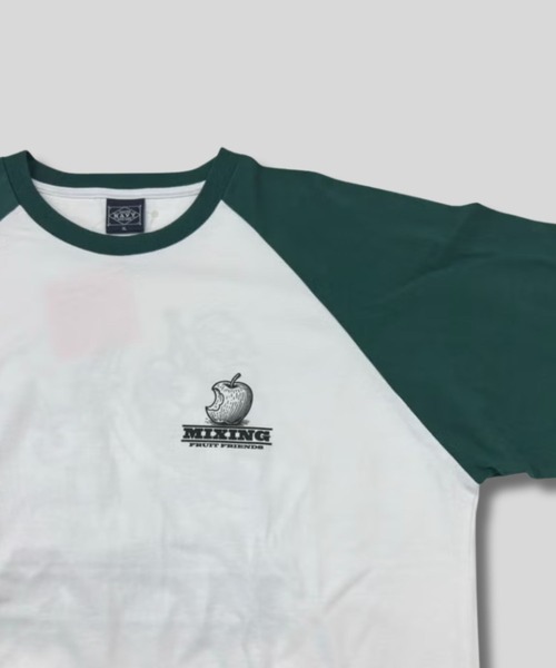 NAVY tシャツ 「NAVY/ ネイビー」発泡バックプリント ラグラン7分袖T