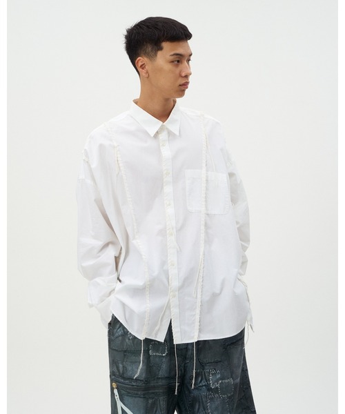 DISCOVERED（ディスカバード） シャツ DOCKING WIDE LOOPING SHIRTS
