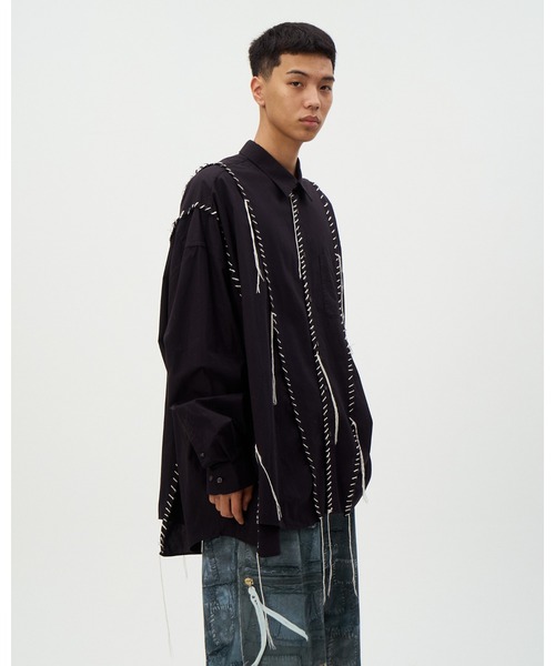 DISCOVERED（ディスカバード） シャツ DOCKING WIDE LOOPING SHIRTS