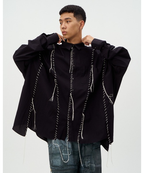 DISCOVERED（ディスカバード） シャツ DOCKING WIDE LOOPING SHIRTS