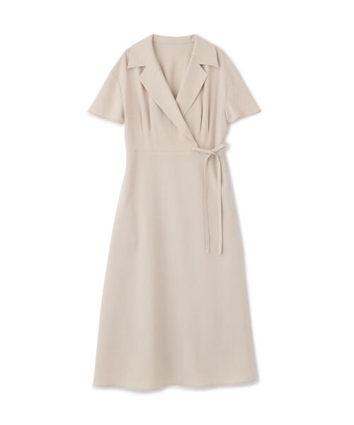 「N.(N. Natural Beauty Basic)」 半袖ワンピース MEDIUM ベージュ レディース_画像2