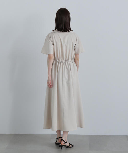 「N.(N. Natural Beauty Basic)」 半袖ワンピース MEDIUM ベージュ レディース_画像9