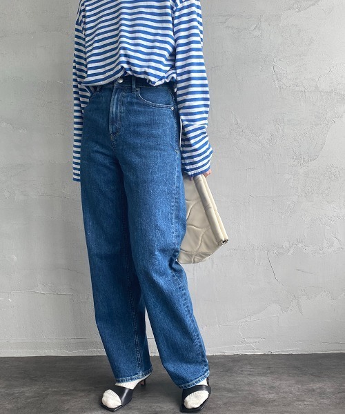 「YANUK」 デニムパンツ 23 インディゴブルー レディース