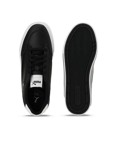 「PUMA」 ローカットスニーカー 22.0cm ブラック×ホワイト メンズ_画像4