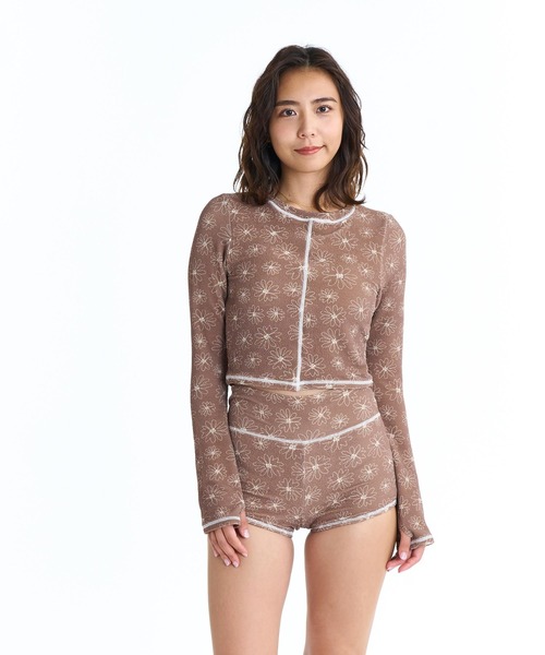 ROXY（ロキシー） 水着 ROXY CALM RIDE 配色ステッチ セット 水着