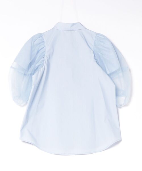 CLANE（クラネ） ブラウス シャツ CLANE/クラネ/TULLE LAYERED SLEEVE