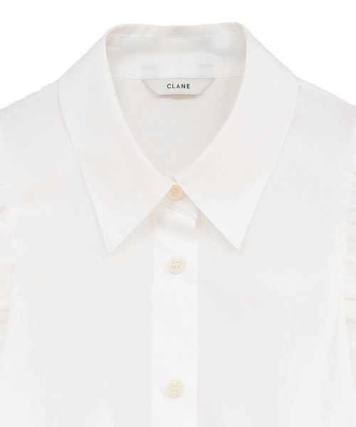 CLANE（クラネ） ブラウス シャツ CLANE/クラネ/TULLE LAYERED SLEEVE