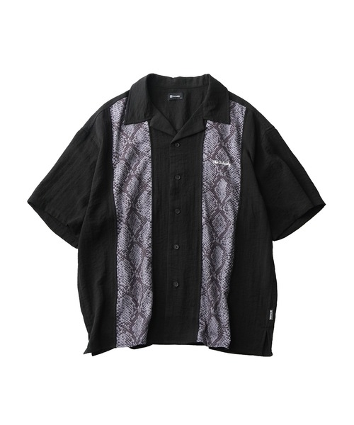 Subciety（サブサエティ） シャツ 半袖 Patterned panel shirt メンズ
