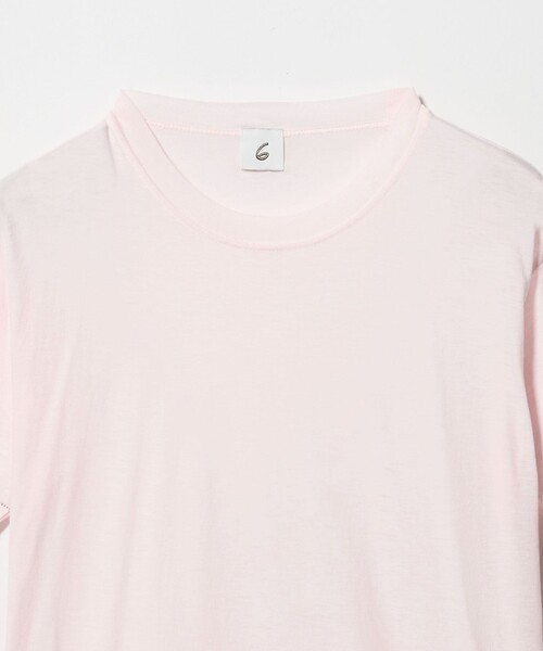 6 tシャツ 半袖 「6(ROKU)」コットンカシミヤ ベーシック Tシャツ 26SS