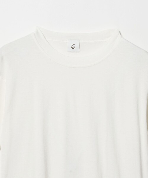 6 tシャツ 「6(ROKU)」コットンカシミヤ ベーシック Tシャツ 26SS