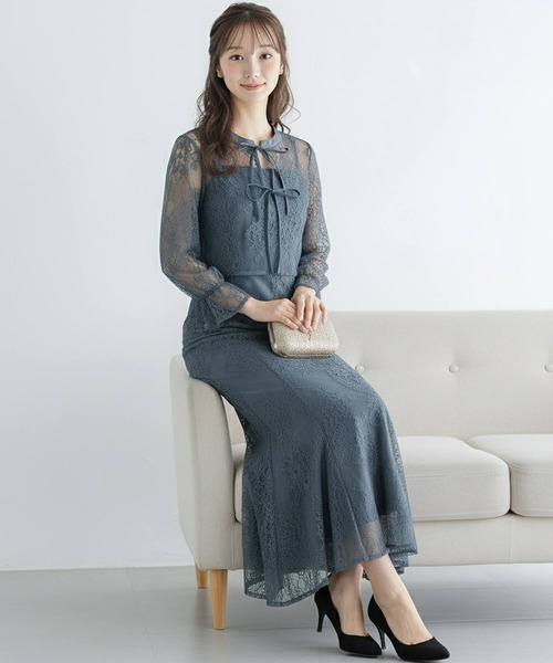 Cinderella（シンデレラ） コンビワンピース X-LARGE ダークグレー