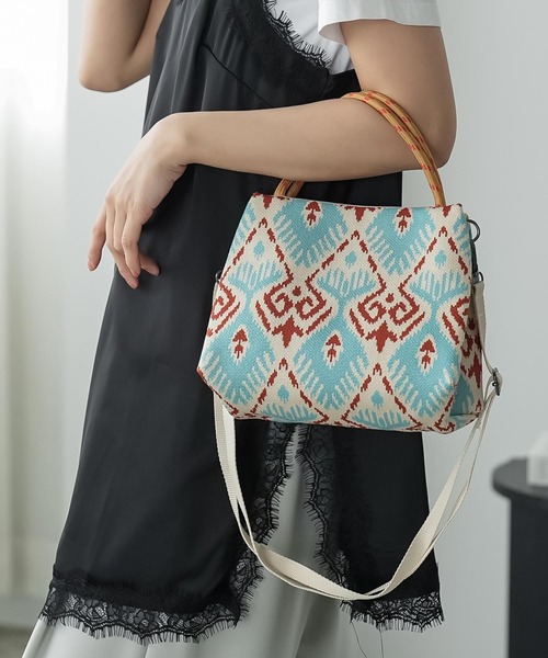 mili an deni（ミリアンデニ） トートバッグ 2WAYカラフルロープニット
