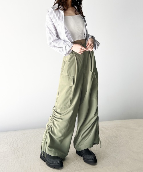 「Java」 カーゴパンツ LARGE グリーン レディース_画像5