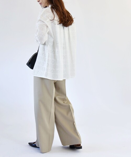 「quaranciel」 長袖ブラウス ONE SIZE オフホワイト レディース_画像5