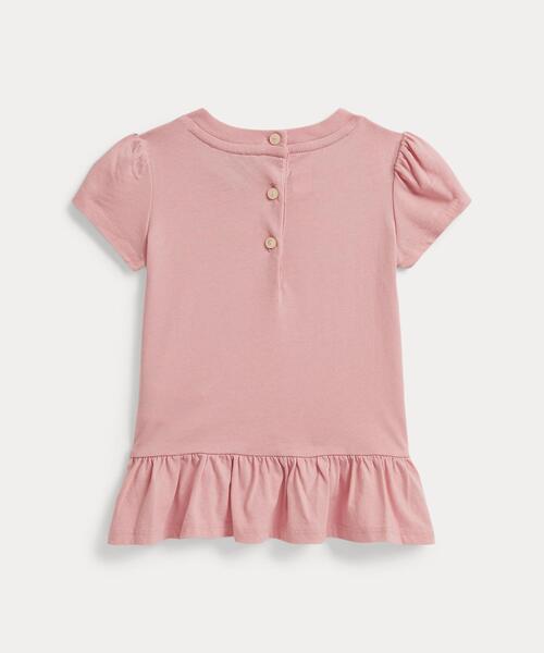 ベビー Polo ベア コットン ジャージー ペプラム Tシャツの画像