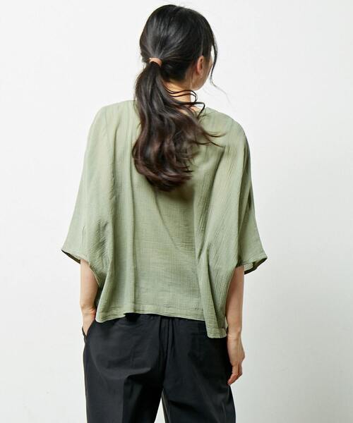 「MELROSE claire」 半袖ブラウス - ホワイト レディース_画像3