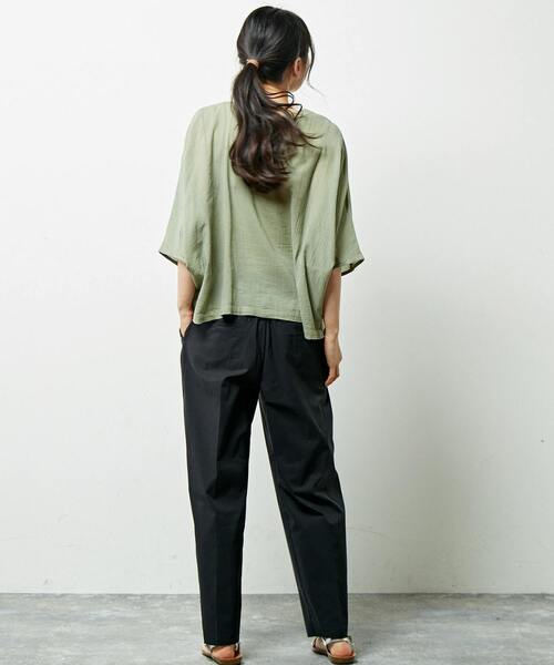 「MELROSE claire」 半袖ブラウス - ホワイト レディース_画像6