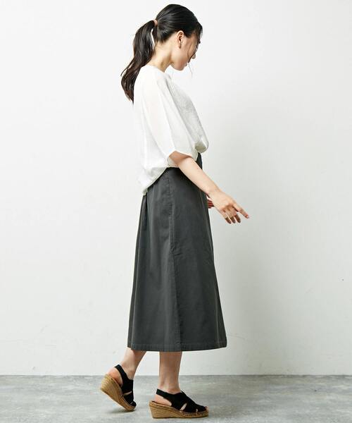 「MELROSE claire」 半袖ブラウス - ホワイト レディース_画像7