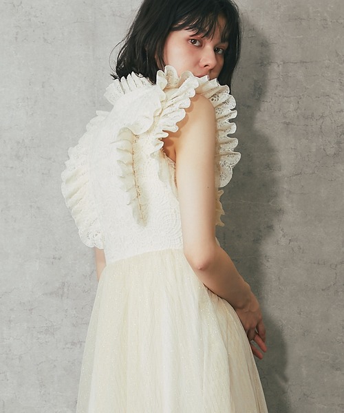 「SMILE ORCHID」 長袖ワンピース M ブラック レディース_画像4