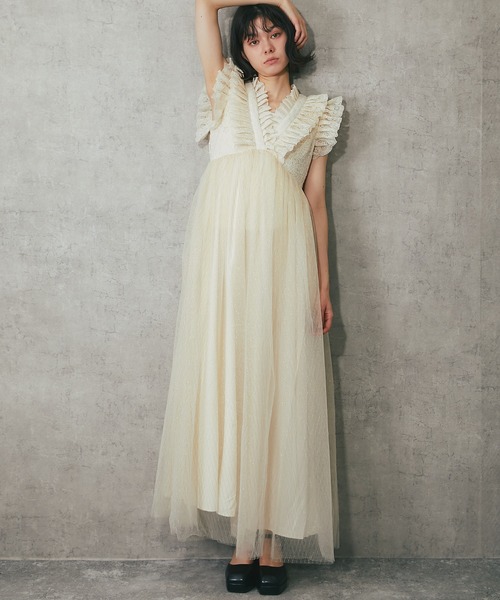「SMILE ORCHID」 長袖ワンピース M ブラック レディース_画像9