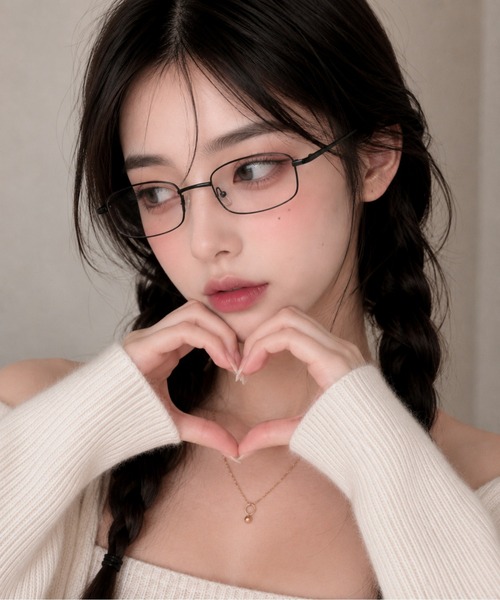 ALMO 伊達メガネ メガネ 眼鏡 「Bls」「ZA」「Bling Leads」細縁