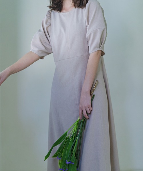 「RIRIYANO」 半袖ワンピース MEDIUM ブラック レディース_画像3
