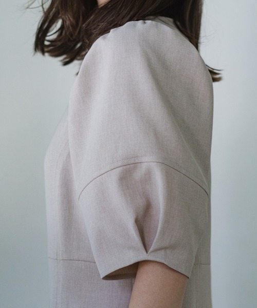 「RIRIYANO」 半袖ワンピース MEDIUM ブラック レディース_画像4