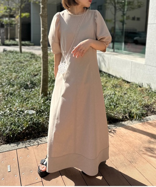 「RIRIYANO」 半袖ワンピース MEDIUM ブラック レディース_画像5