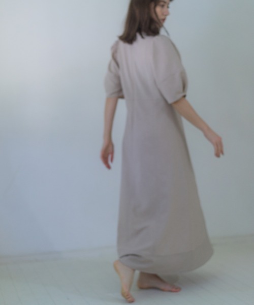 「RIRIYANO」 半袖ワンピース MEDIUM ブラック レディース_画像7