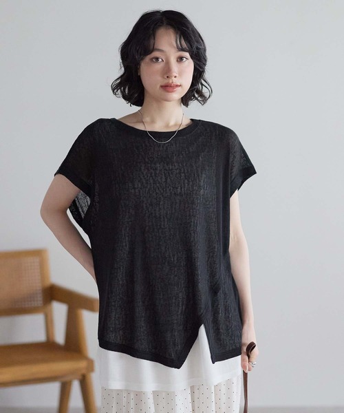 ハートマーケット（HEART MARKET） tシャツ 半袖 レイヤード透かし 