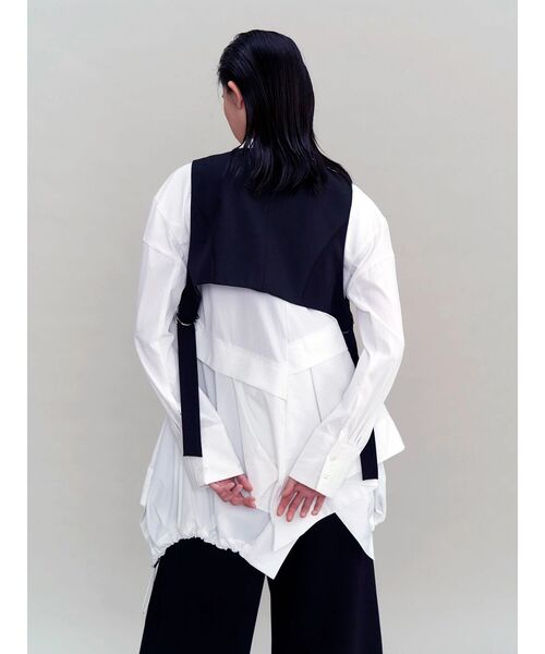 UN3D.（アンスリード） ASYMMETRY MIX VEST / アシンメトリーミックス
