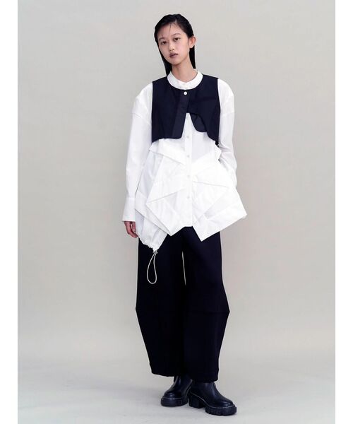 UN3D.（アンスリード） ASYMMETRY MIX VEST / アシンメトリーミックス