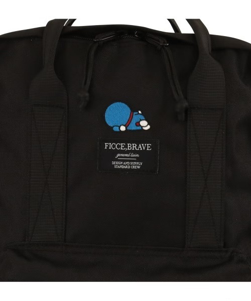 FICCE.Brave 黒リュック ドラえもんポーチ付き Ficce Brave（フィセブレイブ） デイバック リュック ドラえもん