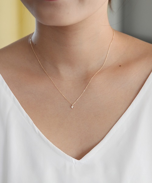 4℃（ヨンドシー） ネックレス K10イエローゴールド ダイヤモンド