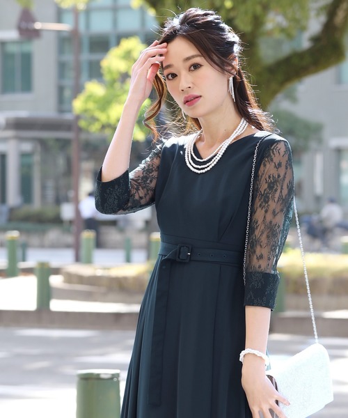 再入荷1番人気 ドレス ベルト付きレース袖aラインロング丈パーティードレス 結婚式ワンピース 成人式 二次会 謝恩会 セレモニー 大きいサイズ対応フォーマルドレス Zozotown Paypayモール店 通販 Paypayモール アウトレット Yalaphone Com