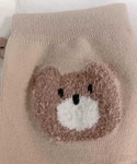 靴下 レディース くまちゃんデザインソックス靴...の詳細画像2