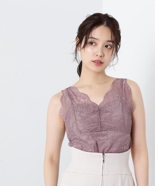 【コンビニ受取対応商品】 JILL by STUART タンクトップ ノースリーブ レースタンク トップス
