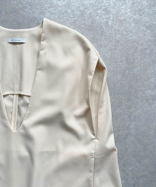 ベスト ジレ  「CHIGNON」コクーンベストプルオーバー　1131-066PT レディース JUGLANS ベスト ジレ 「CHIGNON」コクーンベストプルオーバー