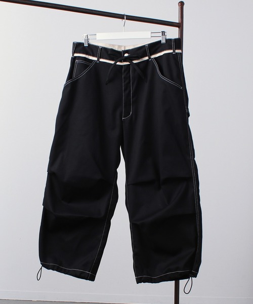 黒 バルーンパンツ ドローストリング付き Dickies（ディッキーズ） パンツ 「Dickies」DRAWSTRING WIDE BALLOON