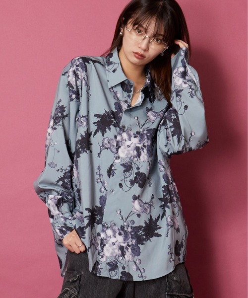 極美品 23区 大きいサイズ48 パールボタン ビックシルエットシャツ 5L 極美品 23区 大きいサイズ48 パールボタン ビックシルエット