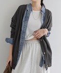 カーディガン 夏 UVカット接触冷感シアーカー...の詳細画像1