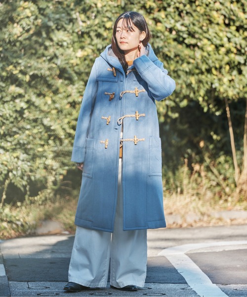 ダッフルコート コート W/Peメルトン ダッフルコート レディース