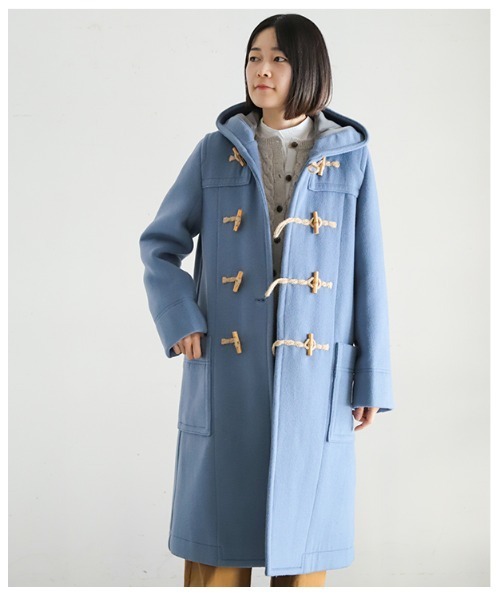 ダッフルコート コート W/Peメルトン ダッフルコート レディース