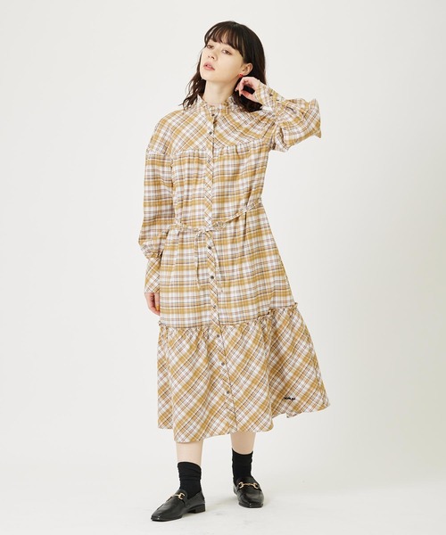 MILKFED.（ミルクフェド） シャツワンピース PLAID DRESS : ZOZOTOWN
