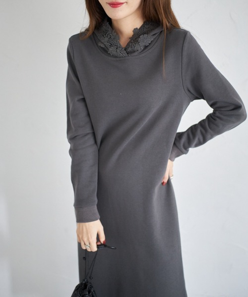 tocco closet ワンピース 「ZOZO限定」立体フラワーレース付き裏