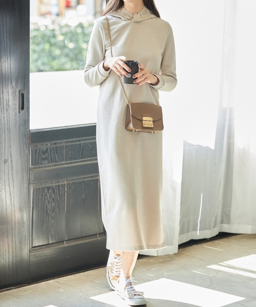 tocco closet ワンピース 「ZOZO限定」立体フラワーレース付き裏