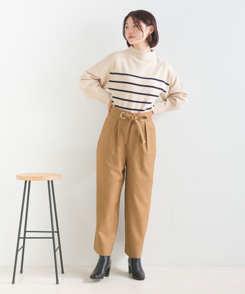 【美品】カルゼボリュームパンツ ベージュ 日本製 FURRY パンツ カルゼハトメパンツ レディース : ZOZOTOWN Yahoo!店